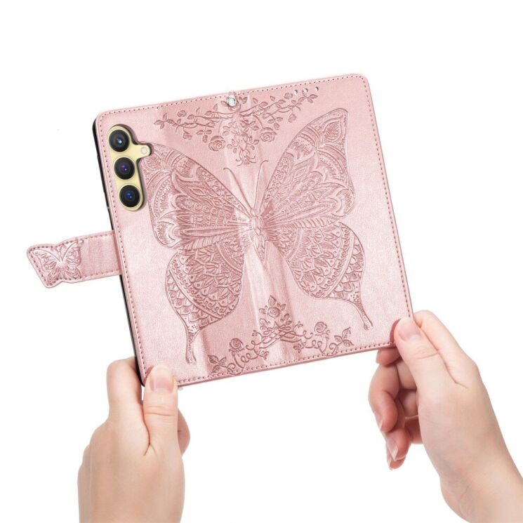 Чехол UniCase Butterfly Pattern для Samsung Galaxy S25 (S931) - Blue: фото 8 из 9