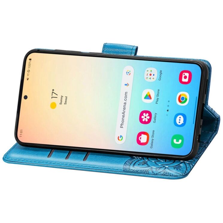 Чехол UniCase Butterfly Pattern для Samsung Galaxy S25 (S931) - Blue: фото 4 из 9