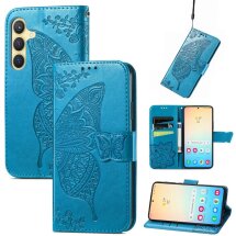 Чехол UniCase Butterfly Pattern для Samsung Galaxy S25 (S931) - Blue: фото 1 из 9