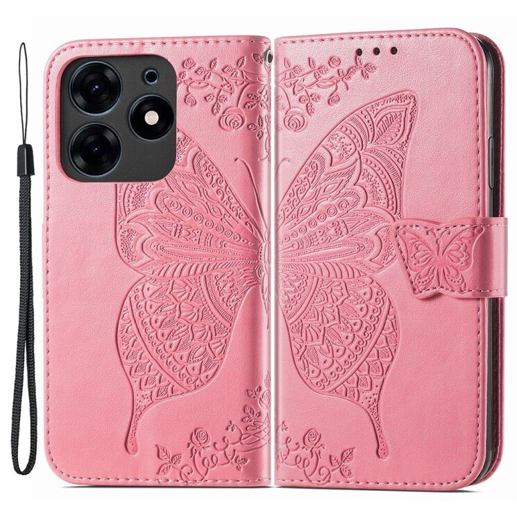 Чехол UniCase Butterfly Pattern для TECNO Spark 10 Pro - Pink: фото 1 из 9