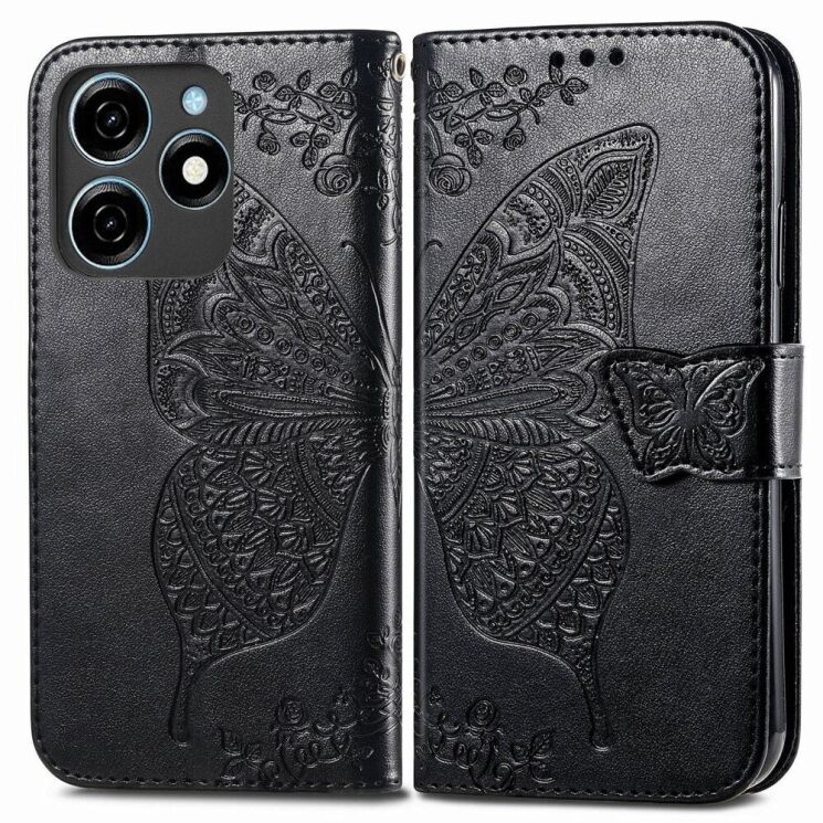 Чехол UniCase Butterfly Pattern для TECNO Spark 20C - Black: фото 1 из 8