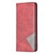 Чехол-книжка с кармашками UniCase Geometric Pattern для Infinix Hot 11s (X6812) - Red (302315R). Фото 2 из 7