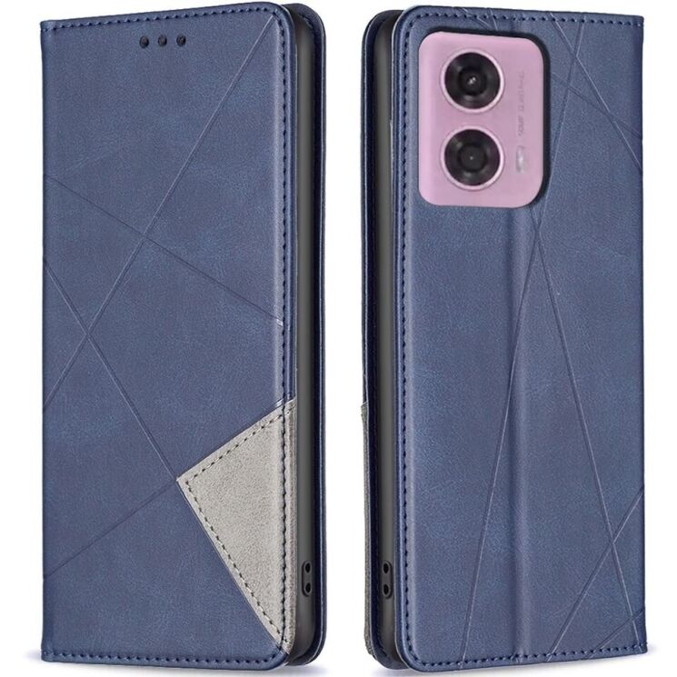 Чохол UniCase Geometric Pattern для Motorola Moto G24 / G04 / G04s / E14 - Blue: фото 1 з 8