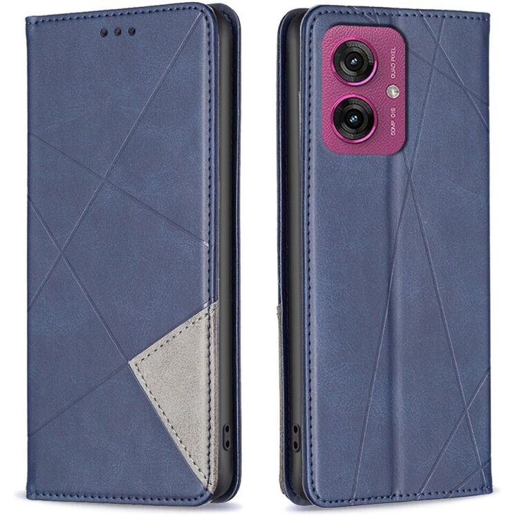Чехол UniCase Geometric Pattern для Motorola Moto G55 - Blue: фото 1 из 8