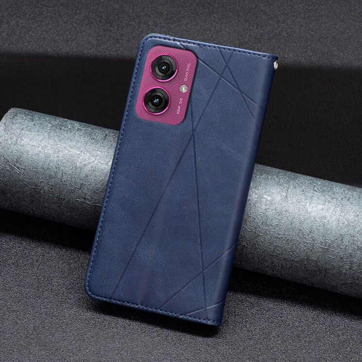 Чехол UniCase Geometric Pattern для Motorola Moto G55 - Blue: фото 4 из 8