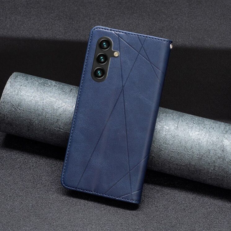 Чехол UniCase Geometric Pattern для Samsung Galaxy A35 (A356) - Blue: фото 3 из 7
