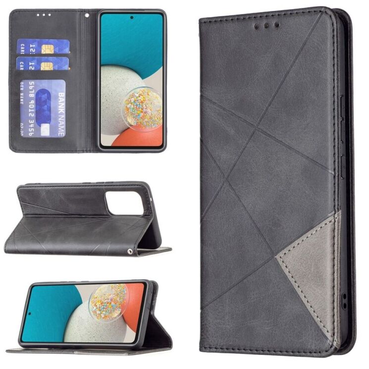 Чехол UniCase Geometric Pattern для Samsung Galaxy A53 (A536) - Black: фото 1 из 9