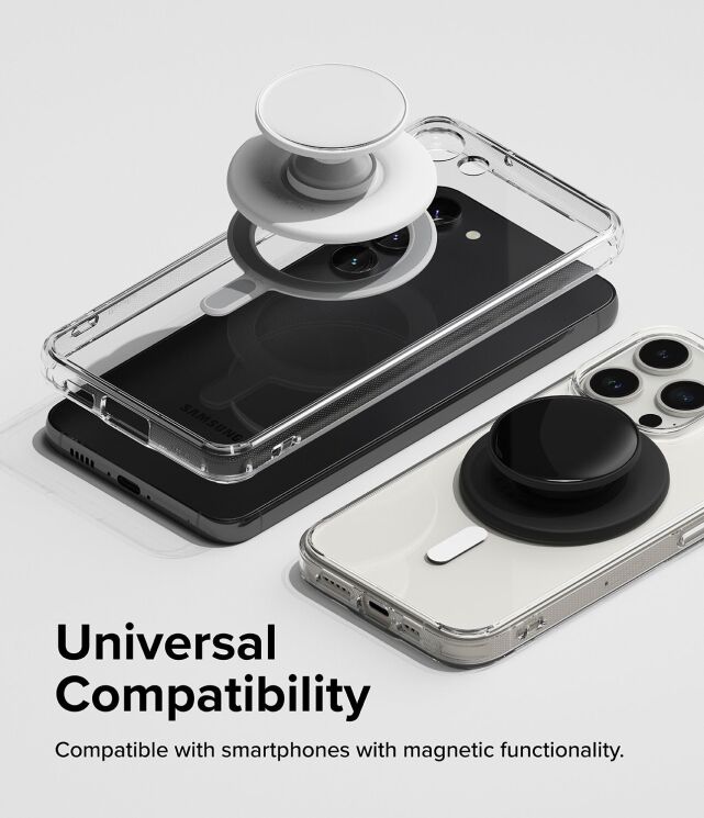 Держатель для смартфона Ringke Glossy Tok Magnetic (8809961784637) - Glossy Black (982616GB) Держатель для смартфона Ringke Glossy Tok Magnetic (8809961784637) - Glossy Black: фото 11 из 16
