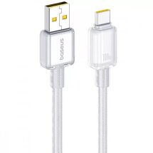 Кабель Baseus Crystal USB to Type-C (100W, 2m) E0427901 - White: фото 1 з 18