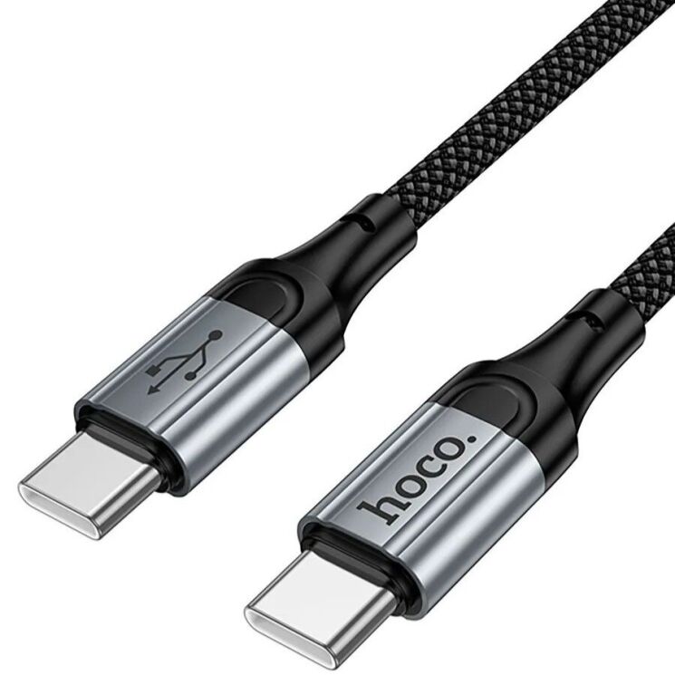 Кабель Hoco X121 Type-C to Type-C (60W, 1.5m) - Black: фото 4 з 7