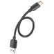 Кабель Hoco X96 Hyper 100W USB to Type-C (0.25m) - Black (896422B). Фото 4 з 8