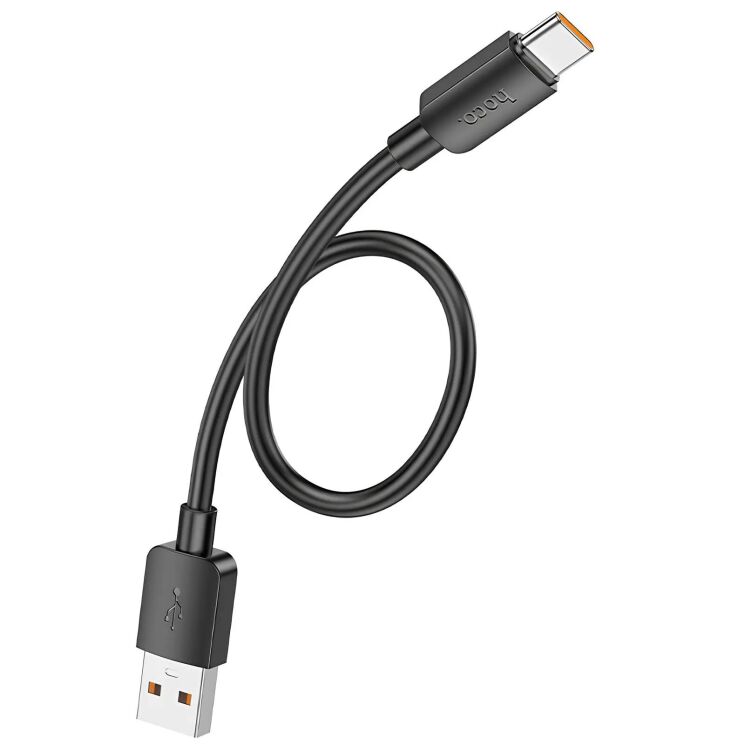 Кабель Hoco X96 Hyper 100W USB to Type-C (0.25m) - Black: фото 4 з 8