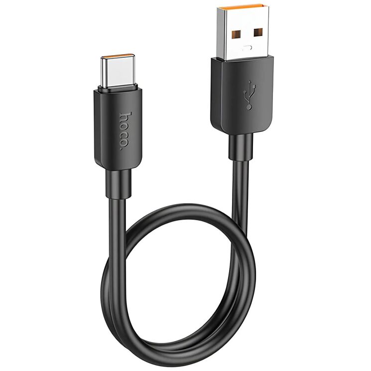Кабель Hoco X96 Hyper 100W USB to Type-C (0.25m) - Black: фото 1 з 8
