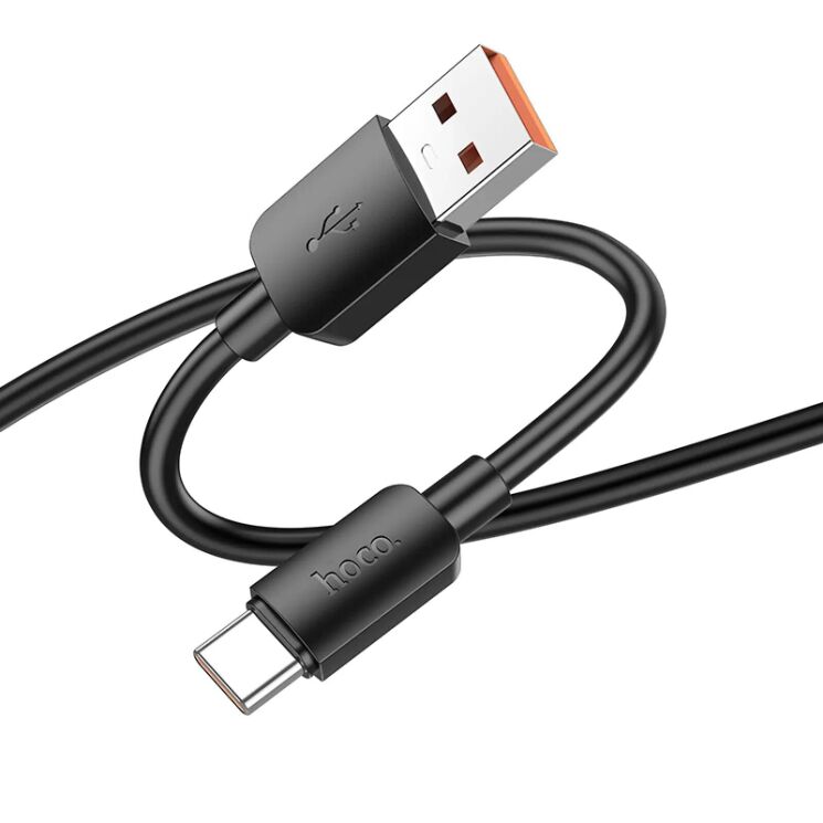 Кабель Hoco X96 Hyper 100W USB to Type-C (0.25m) - Black: фото 3 з 8