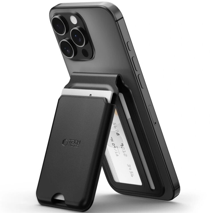 Кардхолдер Tech-Protect MAGWALLET STAND - Black: фото 1 из 5