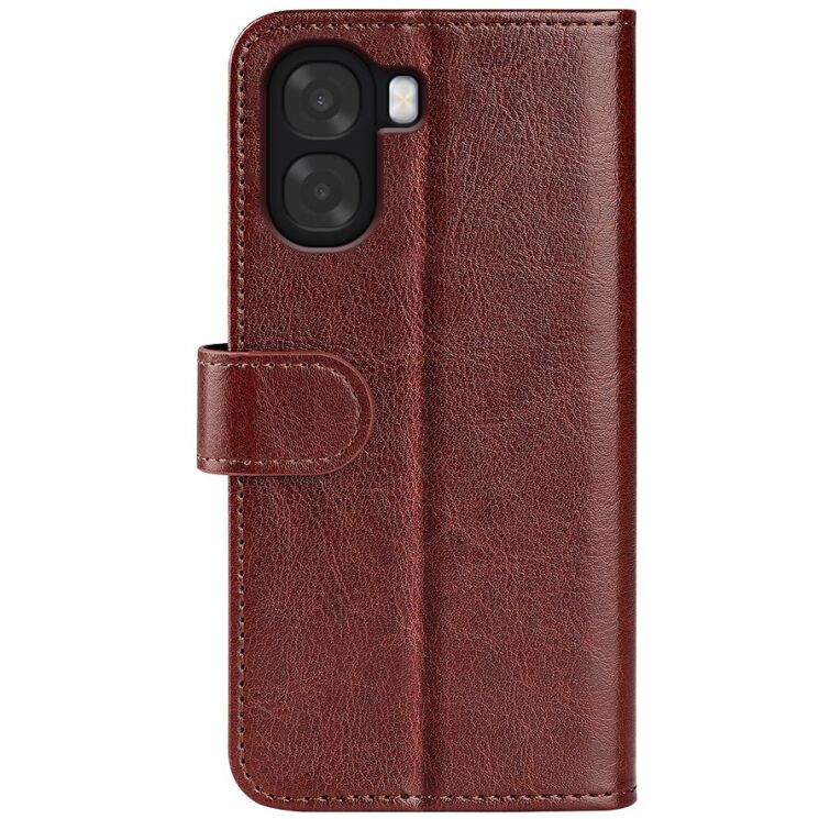 Класичний чохол-книжка Deexe Wallet Style для OPPO A6x - Brown: фото 5 з 7