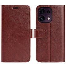 Классический чехол-книжка Deexe Wallet Style для OPPO Reno 16 F - Brown: фото 1 из 7