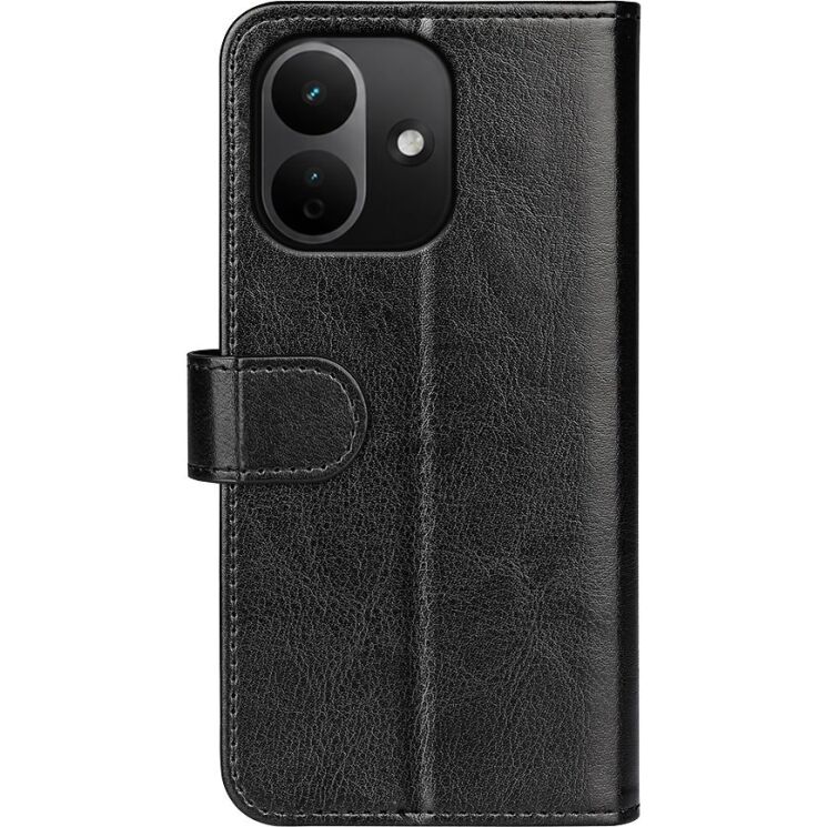 Класичний чохол-книжка Deexe Wallet Style для Xiaomi Redmi Note 17 Pro - Black: фото 6 з 8