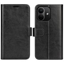 Класичний чохол-книжка Deexe Wallet Style для Xiaomi Redmi Note 17 Pro - Black: фото 1 з 8