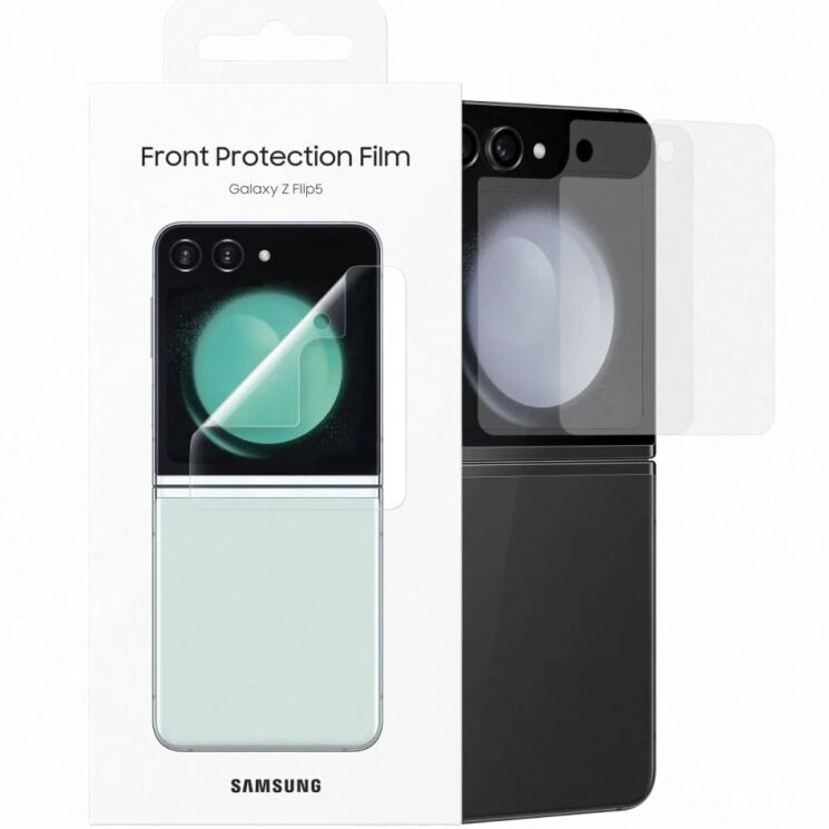 Комплект оригинальных пленок (2 шт) Front Protector Film для Samsung Galaxy Flip 5 (EF-UF731CTEGUA): фото 1 из 3