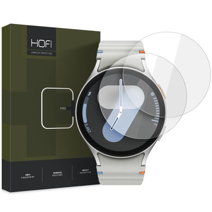 Комплект защитных стекол (2шт) HOFI Glass Pro+ HD (FW) для Samsung Galaxy Watch 4 / 5 / 6 / 7 (44mm): фото 1 из 2