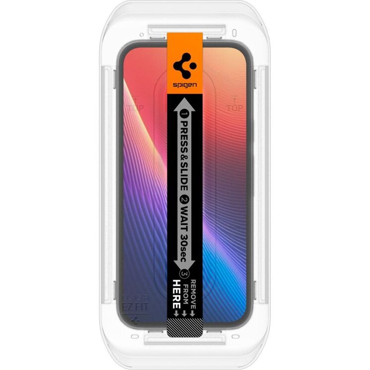 Комплект защитных стекол Spigen (SGP) GLAS.tR EZ Fit Sensor Protected для Google Pixel 9a (AGL08938): фото 6 из 13