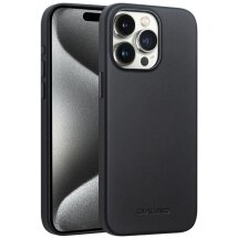 Защитный чехол QIALINO Classic Cover (with MagSafe Support) для Apple iPhone 15 Pro - Black: фото 1 из 7