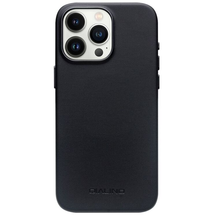 Защитный чехол QIALINO Classic Cover (with MagSafe Support) для Apple iPhone 15 Pro - Black: фото 2 из 7