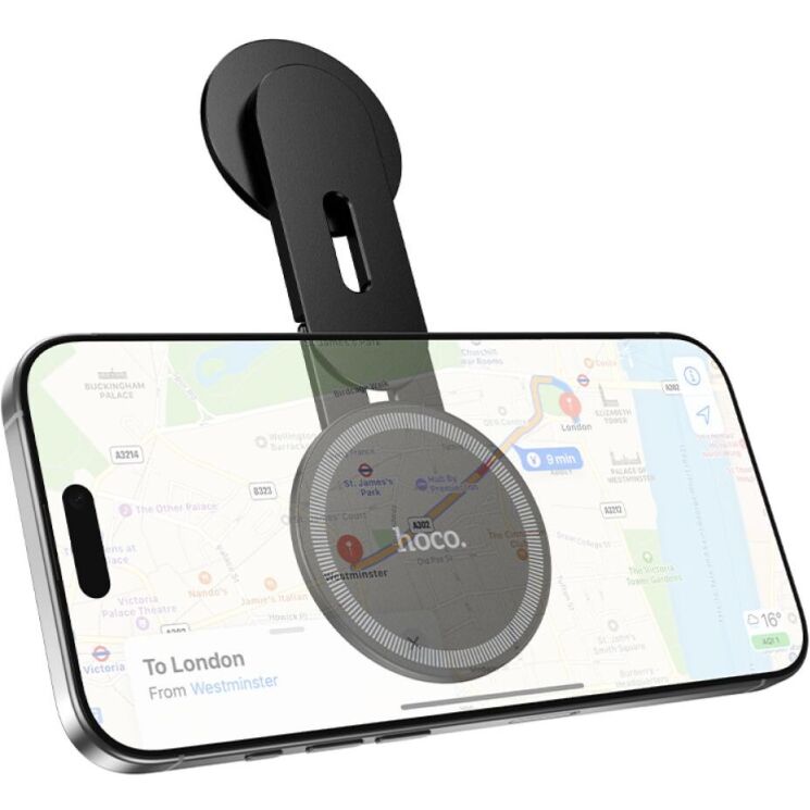 Магнітний тримач Hoco H93 - Black: фото 2 з 8