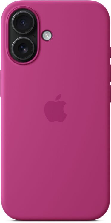 Оригінальний чохол Silicone Case with MagSafe для Apple iPhone 16 (MYY53) - Fuchsia: фото 5 з 6