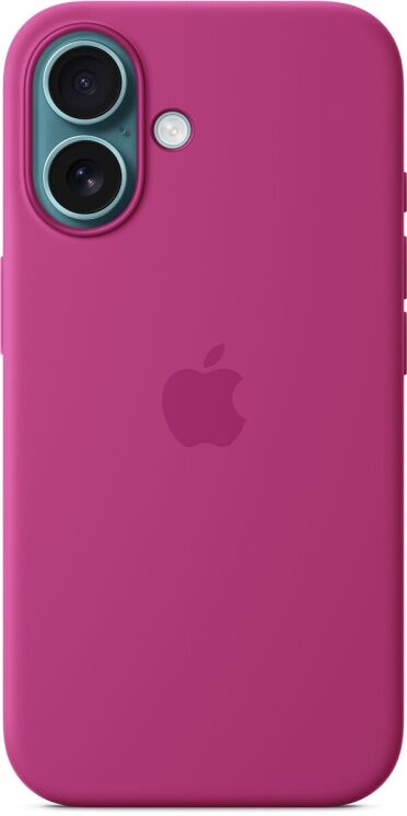 Оригінальний чохол Silicone Case with MagSafe для Apple iPhone 16 (MYY53) - Fuchsia: фото 2 з 6