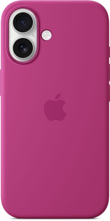 Оригінальний чохол Silicone Case with MagSafe для Apple iPhone 16 (MYY53) - Fuchsia: фото 4 з 6