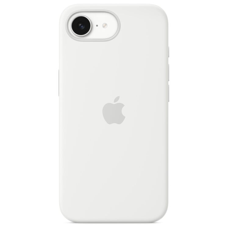 Оригінальний чохол Silicone Case with MagSafe для iPhone 17e / 16e (MD3P4) - White: фото 1 з 3
