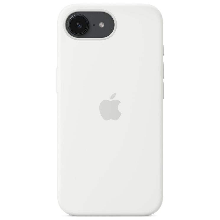 Оригінальний чохол Silicone Case with MagSafe для iPhone 17e / 16e (MD3P4) - White: фото 2 з 3