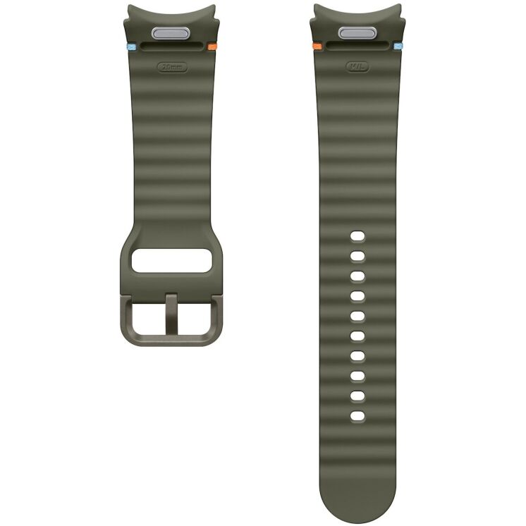 Оригінальний ремінець Sport Band (S/M) для Samsung Galaxy Watch 4 / 4 Classic / 5 / 5 Pro / 6 / 6 Classic / 7 / FE (ET-SNL30SKEGEU) Технічна упаковка - Green: фото 2 з 3