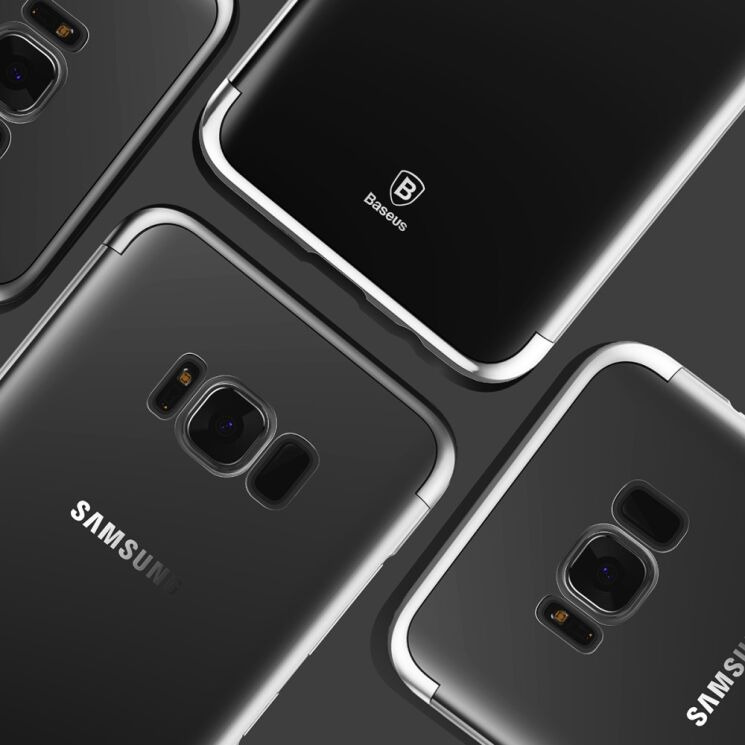 Пластиковый чехол BASEUS Glitter Shell для Samsung Galaxy S8 Plus (G955) - Black: фото 11 из 21