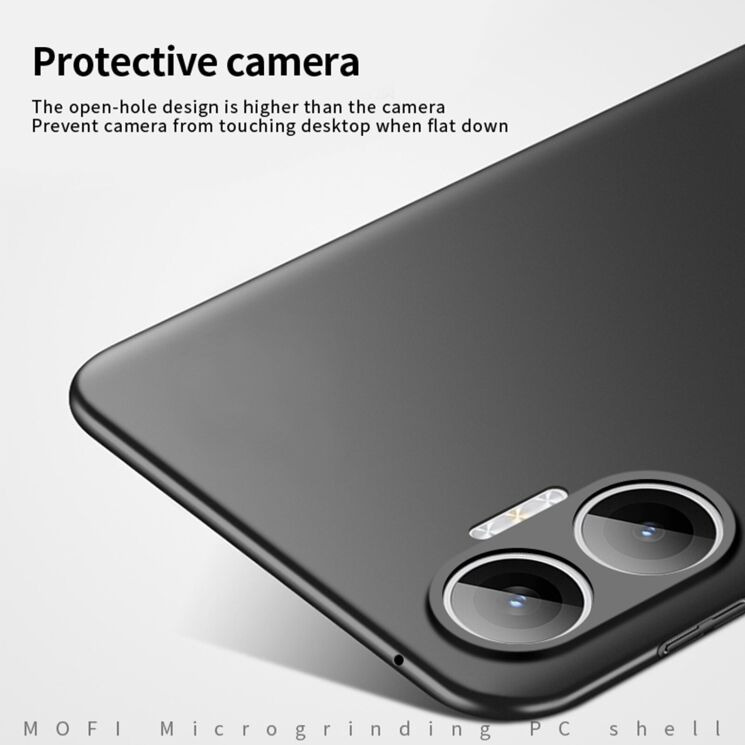 Пластиковый чехол MOFI Slim Shield для Xiaomi Poco F7 - Black: фото 5 из 9