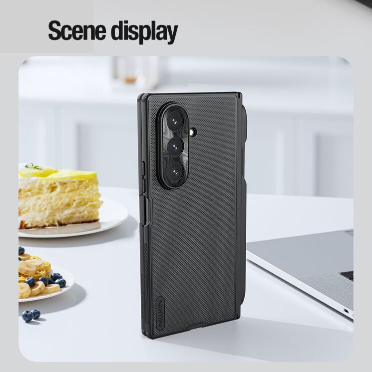 Пластиковий чохол NILLKIN Frosted Shield Magnetic (S Pen) для Samsung Galaxy Fold 7 - Black: фото 19 з 22