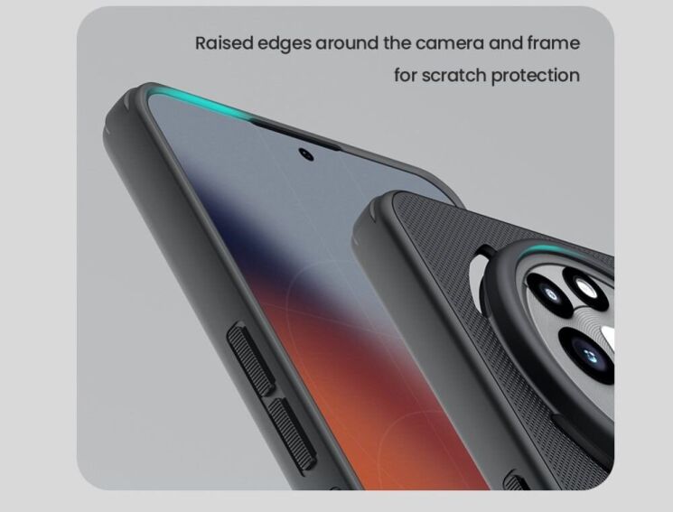 Пластиковый чехол NILLKIN Frosted Shield Pro Magnetic для Nothing Phone (3a) Pro - Black: фото 11 из 18