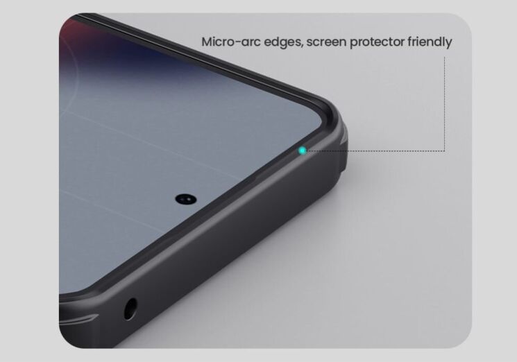 Пластиковый чехол NILLKIN Frosted Shield Pro Magnetic для Nothing Phone (3a) Pro - Black: фото 15 из 18