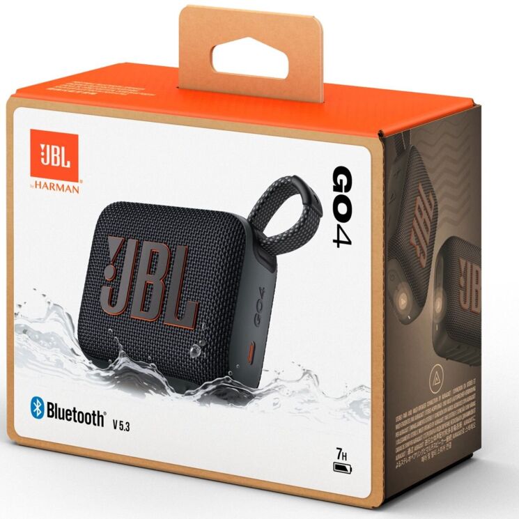 Портативная акустика JBL Go 4 (JBLGO4BLK) - Black: фото 9 из 13
