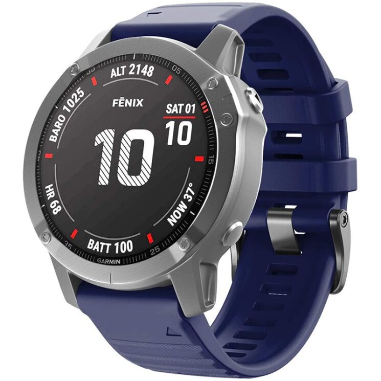 Ремешок ArmorStandart Silicone для часов Garmin с креплением Quick Fit 26mm - Dark Blue: фото 2 из 4