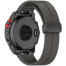 Ремінець Deexe Color Soft Line для годинників Garmin з кріпленням Quick Fit 26mm - Dark Grey: фото 1 з 10