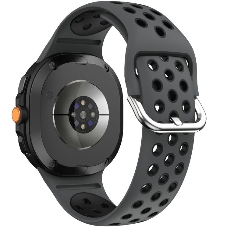 Ремінець Deexe Dual Color для Samsung Galaxy Watch 8 (40/44mm) / 8 Classic - Black / Black: фото 1 з 6