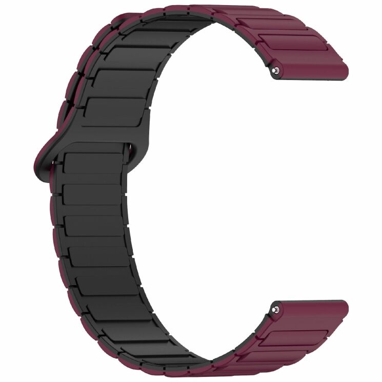 Ремешок Deexe Flexible Fit для часов с шириной крепления 20 мм - Wine Red: фото 4 из 9