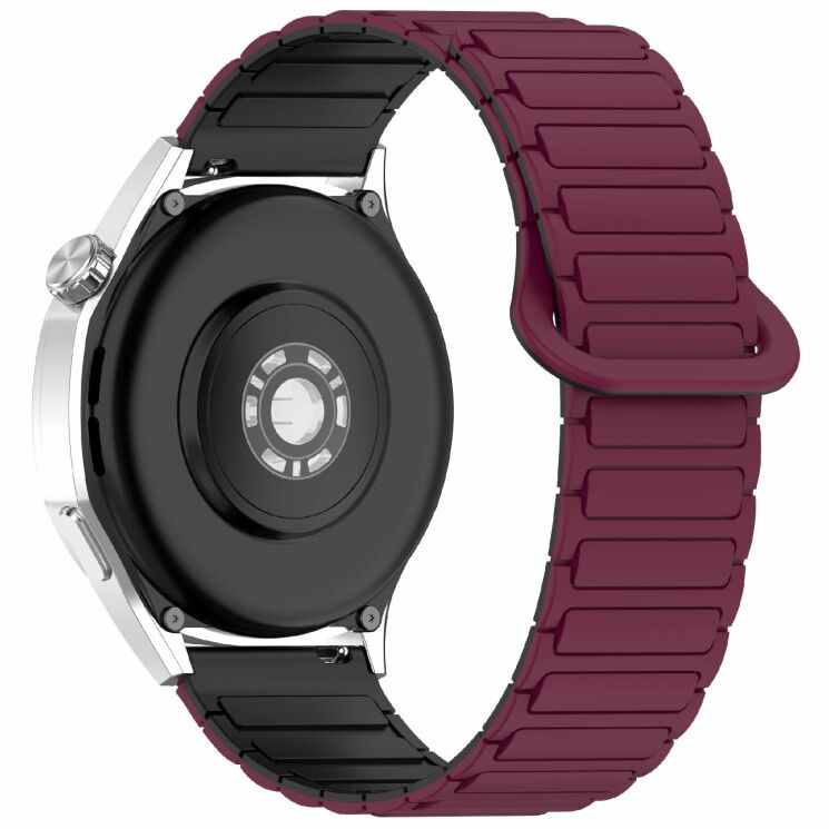 Ремешок Deexe Flexible Fit для часов с шириной крепления 20 мм - Wine Red: фото 1 из 9