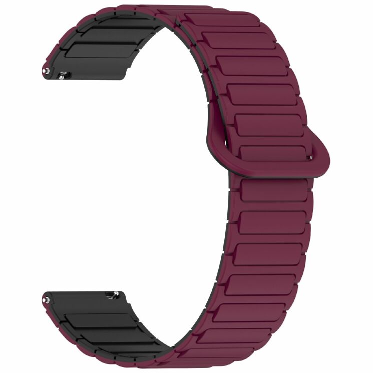 Ремешок Deexe Flexible Fit для часов с шириной крепления 20 мм - Wine Red: фото 3 из 9