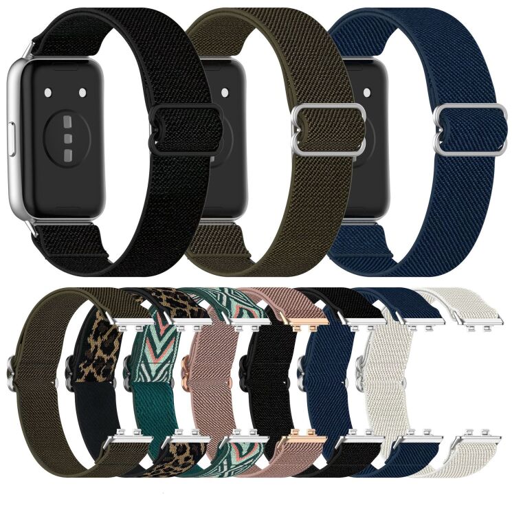 Ремешок Deexe Knitted Strap для Huawei Band 11 Pro / Band 11 - Leopard: фото 5 из 5