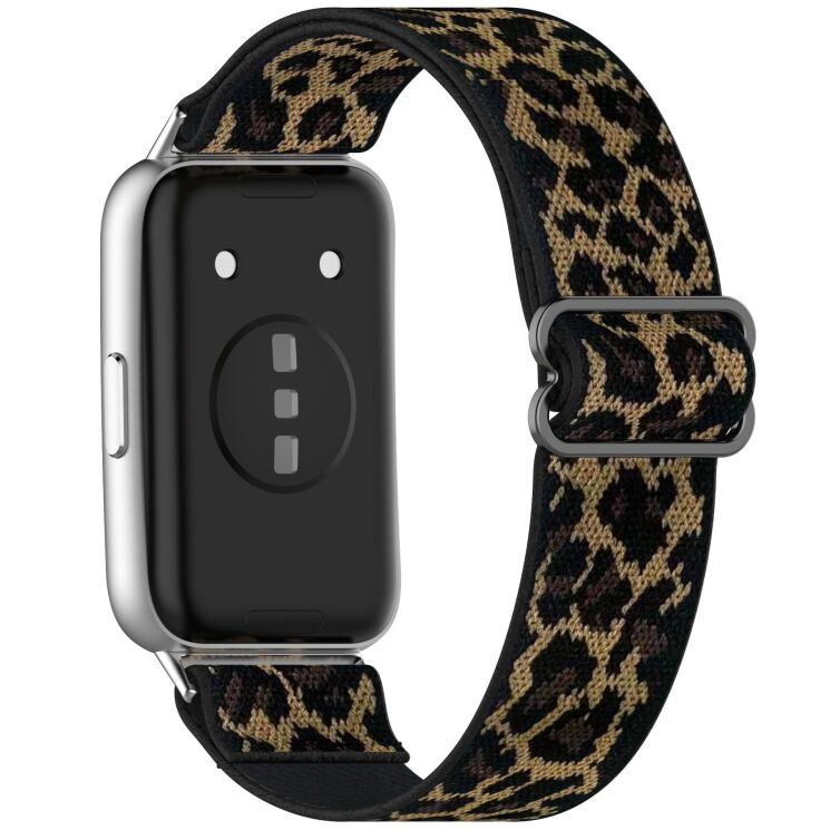 Ремешок Deexe Knitted Strap для Huawei Band 11 Pro / Band 11 - Leopard: фото 1 из 5