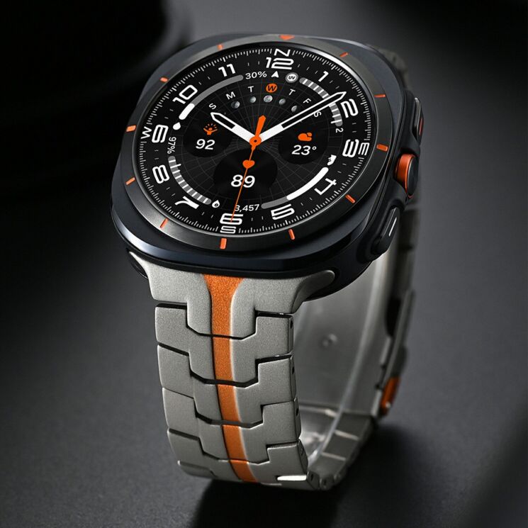 Ремінець Deexe Metal Strap для Samsung Galaxy Watch 8 (40/44mm) / 8 Classic - Black: фото 6 з 6